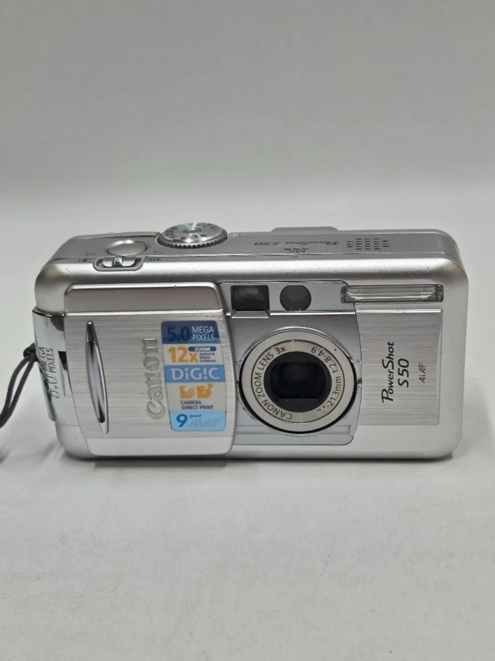 Canon Powershot S50 Silver 5 Mega Pixel Digital Camera 3x Zoom - Picture 8 of 15